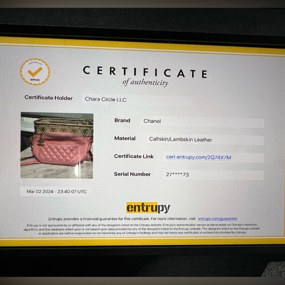 ⭐️SOLD⭐️Chanel Lambskin Quilted Waist Belt Bag Pink - Picture 12 of 12